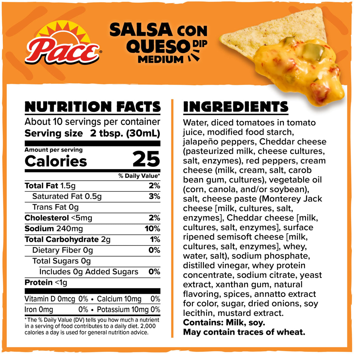 Salsa Con Queso Dip by Pace – 11 Ounce (Pack of 1), Model 200650029123
