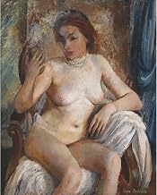 ArtDirect Nude With Mirror Unframed Art Print Giclee Poster by Vera Rockline - Ready for Framing with Customization Sizes 8x10, 11x14, 16x20, 24x30, 36x45 and 48x60 inches