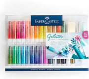 Faber-Castell Gelatos Gift Set: 28 Watercolor Gel Crayons and Art Supplies for Painting, Drawing & Journaling, Versatile Art Pigment Crayons, Gel Sticks for Mixed Media