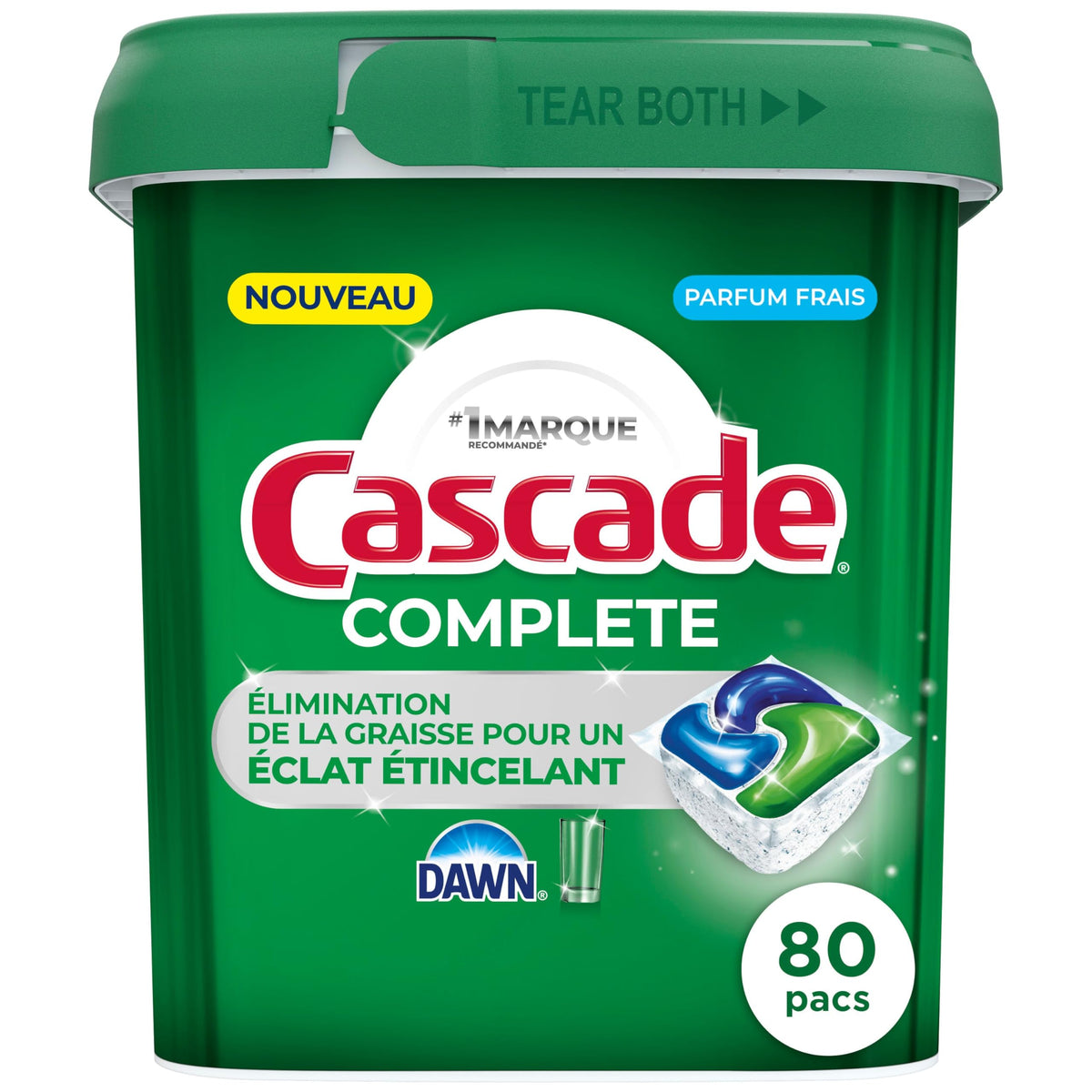 Cascade 80 Count (Pack of 1) / Fresh / 1 Dishwasher Detergent