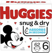 HUGGIES Snug & Dry Diapers, Size 6