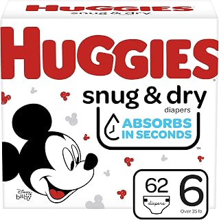 HUGGIES Snug & Dry Diapers, Size 6
