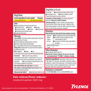 Tylenol 50 Count / Red / 50 Acetaminophen
