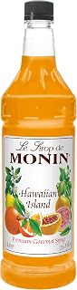 Monin Hawaiian Island Premium Gourmet Syrup, 1 Liter -- 4 per case.