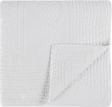 Villa by Classic Home Anessa White Queen Cotton Quilt