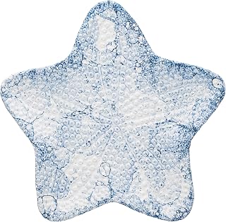 10 Strawberry Street Tidal Drift Coastal Serveware (Starfish Serving Platter)
