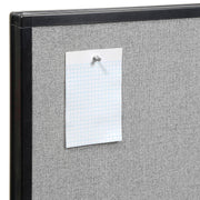 Freestanding Office Partition Panel by Global Industrial – Alloy Steel, Grey, Model 238637FGY