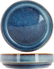 Cosy & Trendy Set of 6 Stoneware Jade Indigo Bowls Diameter 16.5 x 4 cm