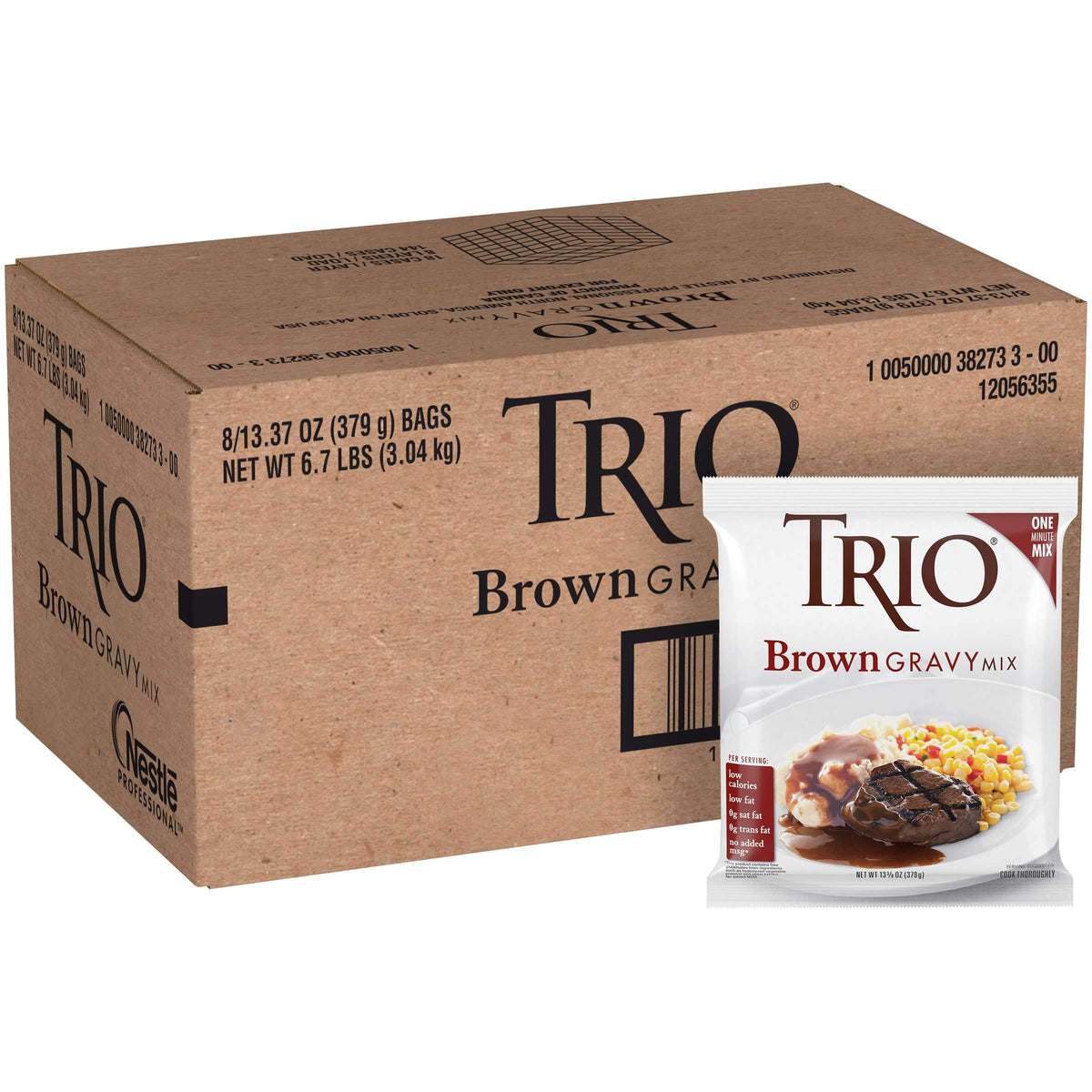 Nestle Brown Gravy Mix by Trio – 20.6 x 16.4 x 33.2 cm, Pack of 8, Model 10050000382733