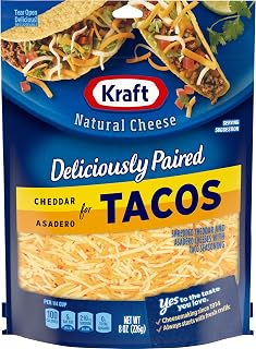 Kraft Finely Shredded Natural Mexican Style Taco Shredded Cheese (8 oz Pouch)