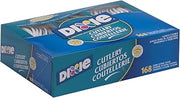 Georgia-Pacific Dixie Heavy-Weight Polypropylene Plastic Cutlery Combo Box by GP PRO White, CM168, 168 Count (56 Forks, 56 Knives, 56 Teaspoons Per Pack, 6 Packs Per Case)