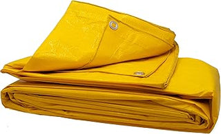 High Visibility Yellow Tarp 3.3 OZ, 12'x20'