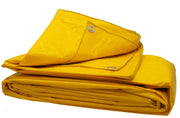 High Visibility Yellow Tarp 3.3 OZ. by HARPSTER TARPS – 10' x 12', High Density Polyethylene, Yellow, Model Y10x12