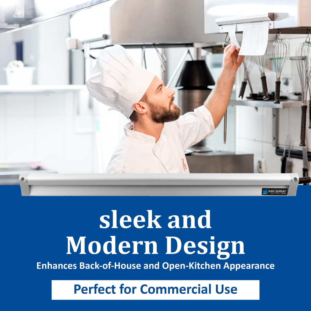 Check Slide Rack 36" by San Jamar – 36", Stainless Steel, Silver, Model CK6536A