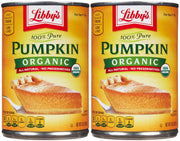 Canned Organic Pumpkin-15 Oz-2 Pack by Libby's – 15.0 Ounce (Pack of 2), Pack of 2, Model 039000604840B