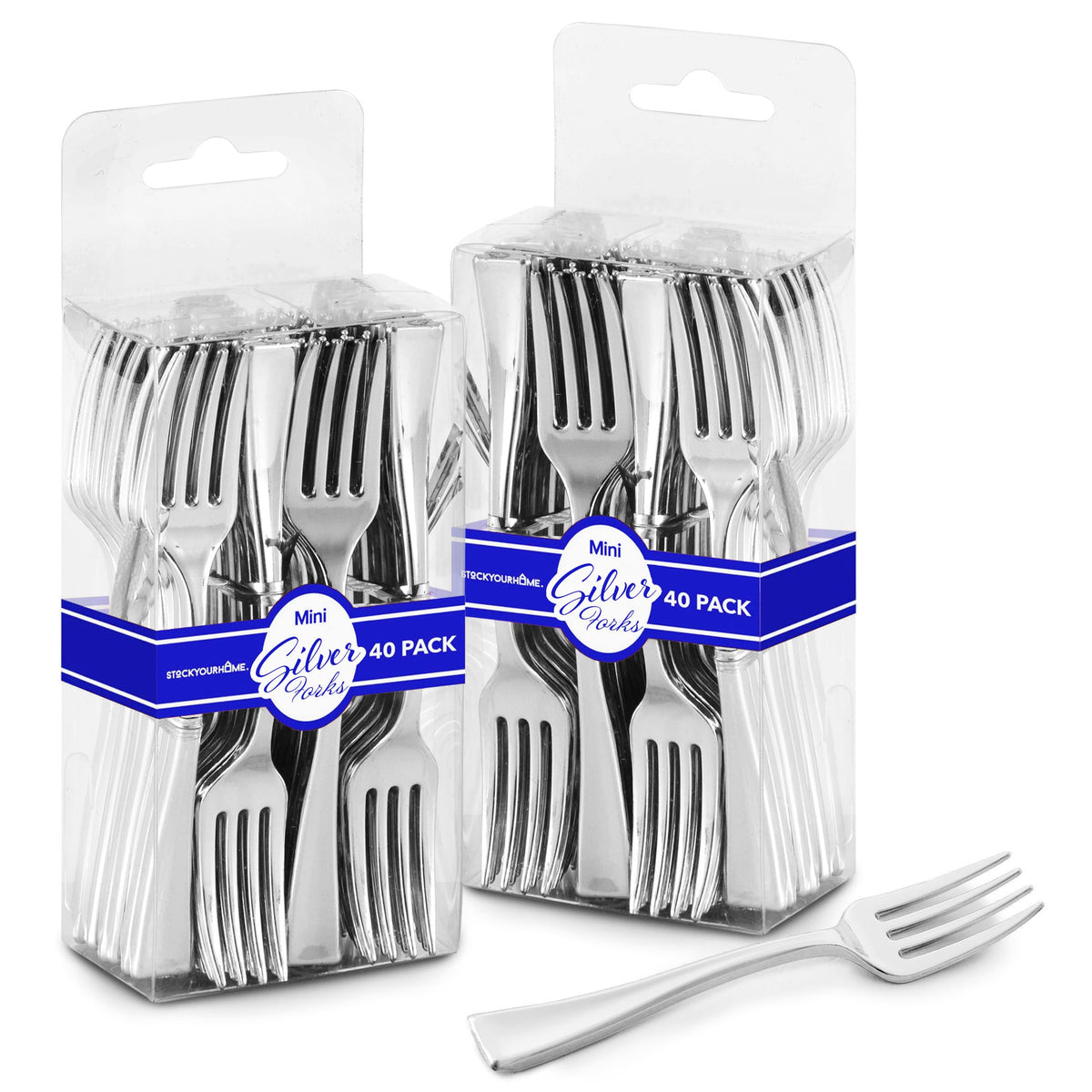 Stock Your Home Mini Fork / Silver / 1 Forks