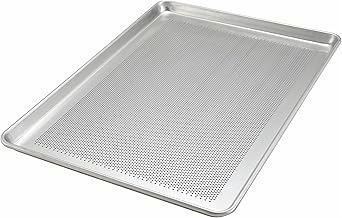 WINWARE 18" x 26" Alu Sheet Pan, Perforated, 18 Gauge | Large flat surface, Dense holes, Rust-proof rim, Great for Cooking, Food Preparation and Restaurant Kitchens