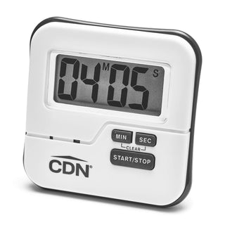 Waterproof Kitchen Timer | Big Digital Display | 90-Second Loud Alarm with Flashing Light | Shatterproof & Steamproof | Magnet & Stand Mount | Ideal for Chefs | TMW by CDN – Model