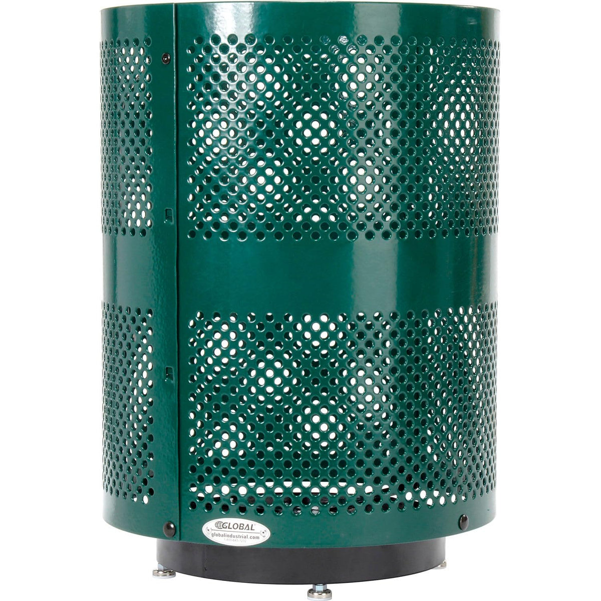 Global Industrial Green / Industrial / 36.0 gallons Outdoor Trash Cans