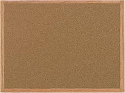MasterVision Maya Series Self-Healing Cork Bulletin Board, Wall Mounting Push Pin Cork Board, 24" x 36", Wood Frame