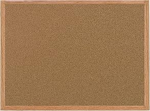 MasterVision Maya Series Self-Healing Cork Bulletin Board, Wall Mounting Push Pin Cork Board, 24" x 36", Wood Frame