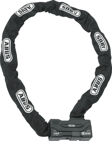 Granit Extreme Plus 59 Chain Lock (12mm X 140cm) by ABUS – std, Alloy Steel, Black, Model 56559