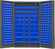 Durham SJC-BDLP-192-5295 Bin Cabinet, 84" Overall Height, 48" Overall Width, Total Number of Bins 192