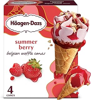 Häagen-Dazs Haagen-Dazs Summer Berry Ice Cream Cones, 4ct