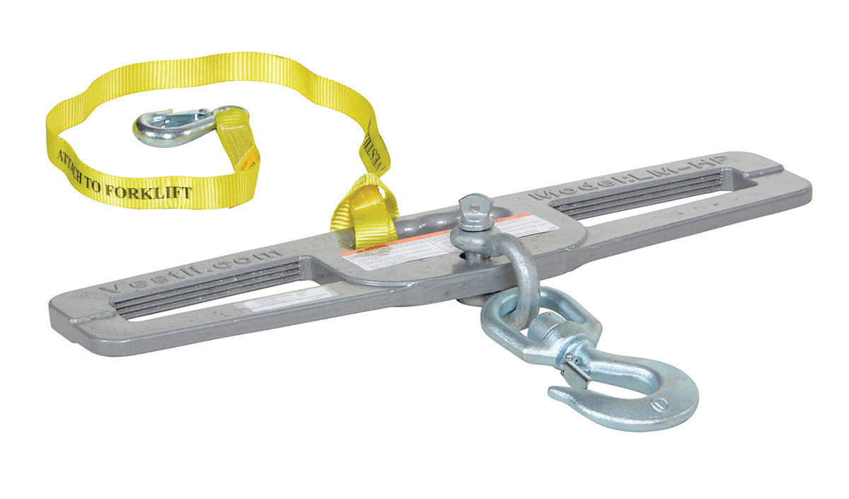 Lift Master Fork Truck Boom- Hook Plate by Vestil – One Size, Blend, Multi, Model LM-HP6-S