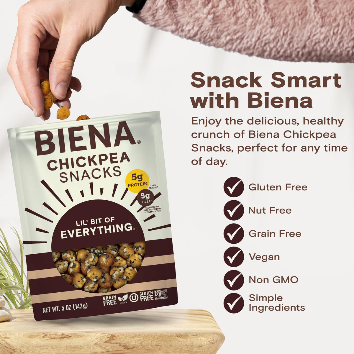 BIENA Lil' Bit of Everything / 4 Pack / Brown Vegetable