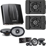 Alpine PXE-C80-88 OPTIM8 8-Channel Hi-Res Digital Sound Processor Amplifier w/ (2) SS-SB12 Subwoofer, R2-S653 & R2-S69 Bundle