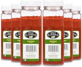 Spice Classics Paprika, 16 oz (Pack of 6)