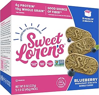 Sweet Loren's Gluten Free & Vegan Blueberry Breakfast Biscuits
