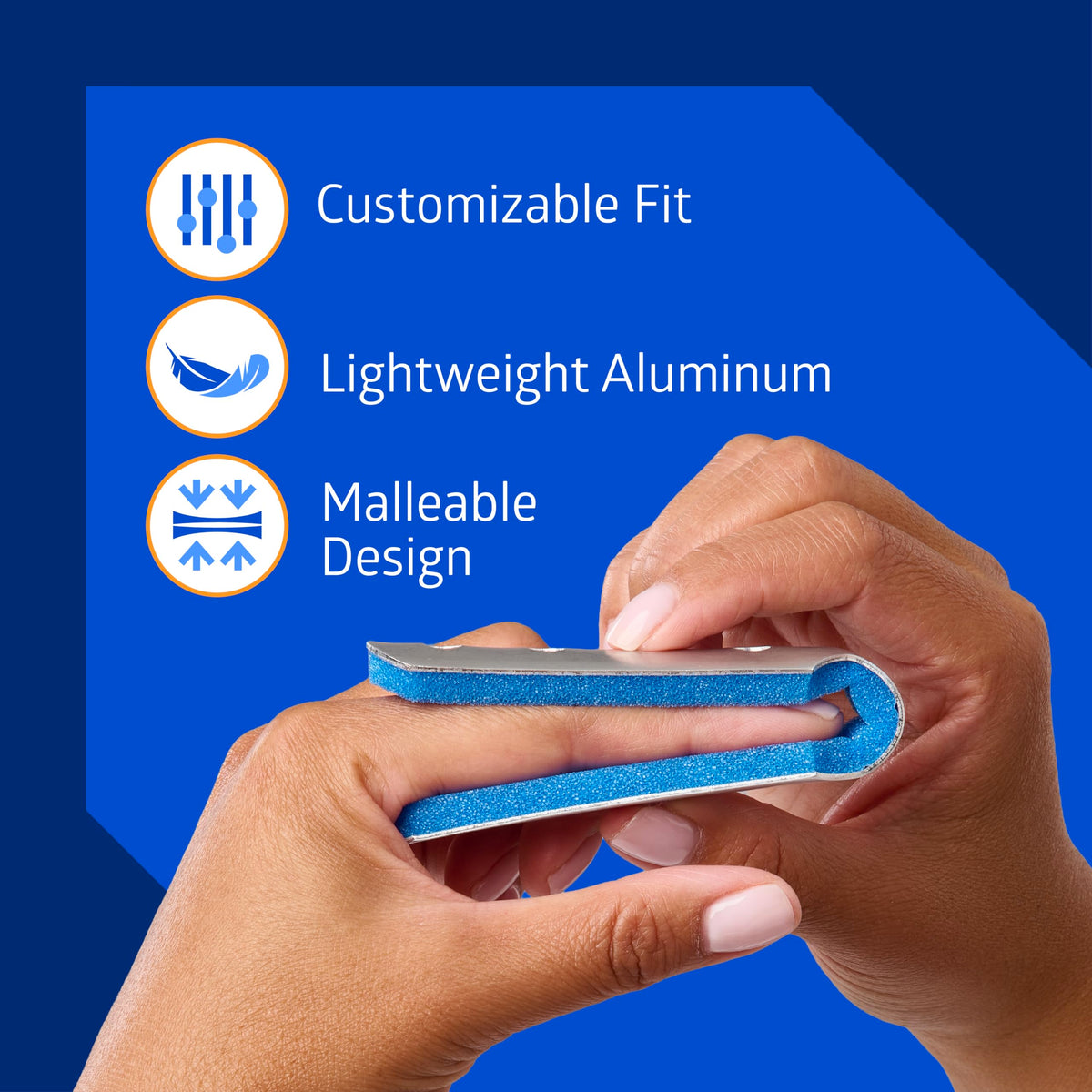 Fold-Over Finger Cot Splint for Immo by Medline – Pack of 12, Model ORT32400L