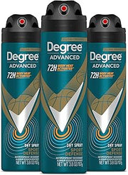 Degree Men Antiperspirant Deodorant Dry Spray Sport Defense 3 count Deodorant for Men 3.8 oz