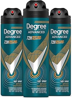 Degree Men Antiperspirant Deodorant Dry Spray Sport Defense 3 count Deodorant for Men 3.8 oz