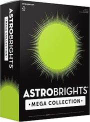 Astrobrights Mega Collection, Colored Paper, Neon Green, 625 Sheets, 24 lb/89 gsm, 8.5" x 11" - MORE SHEETS! (91672)
