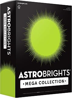 Astrobrights Mega Collection, Colored Paper, Neon Green, 625 Sheets, 24 lb/89 gsm, 8.5" x 11" - MORE SHEETS! (91672)