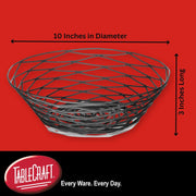 Tablecraft 10.00x10.00x3.00 / Black / Modern Display Baskets