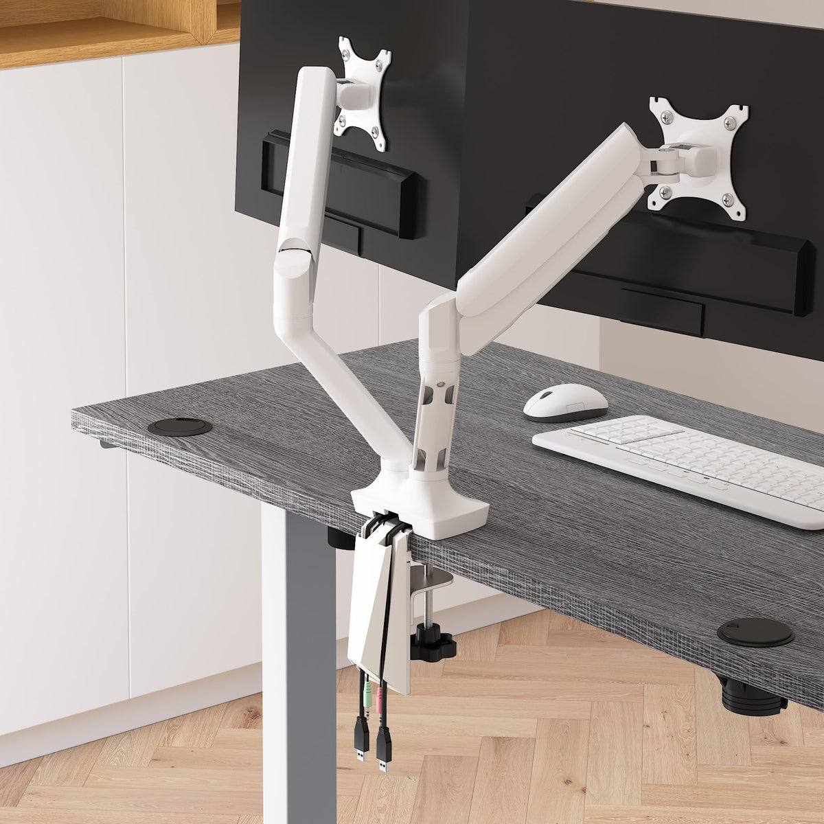 Standing Desk by Bestar – 60W x 30D, Engineered Wood, Bark Grey, Model 175870-000047