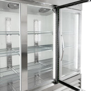 80 4/5" Three Section Reach In Refrigerator by MOTAK – 83.46x35.04x83.46, In Description, Check Images, Model MSD-3DR-BAL-80-G-X