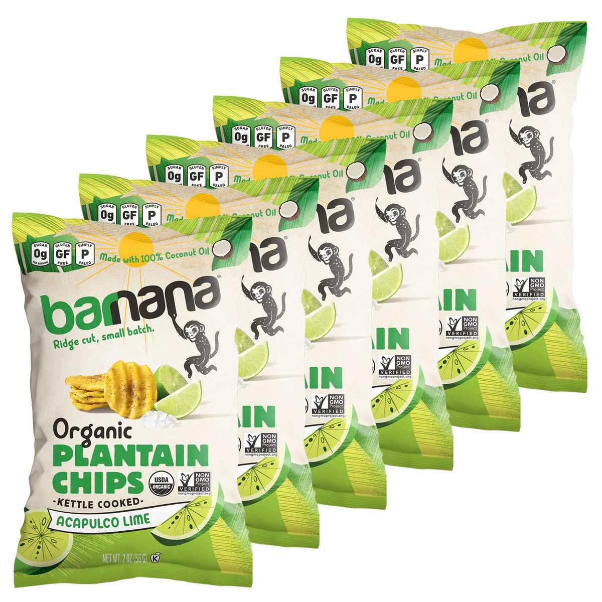 Barnana Acapulco Lime / 2 Ounce (Pack of 6) / 6 Vegetable