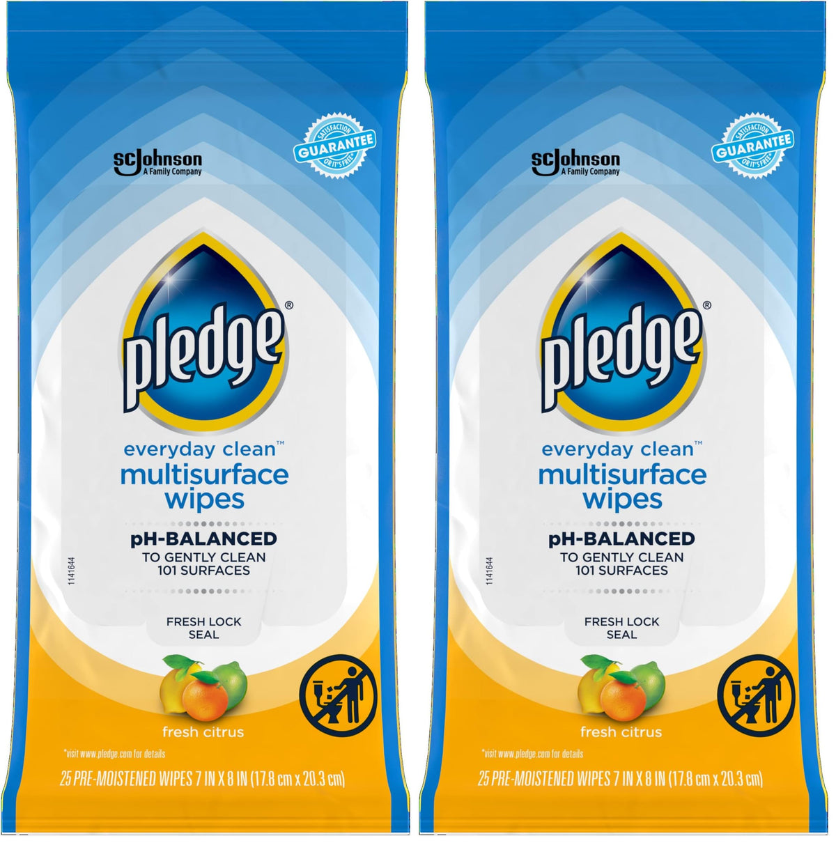 Pledge 25 Count (Pack of 2) / 1 / 2 All-Purpose Cleaners