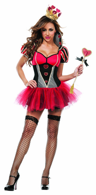 Women's Wild Card Queen 2 Piece Costume Dress Set by Starline – Medium, Red, Model S4106