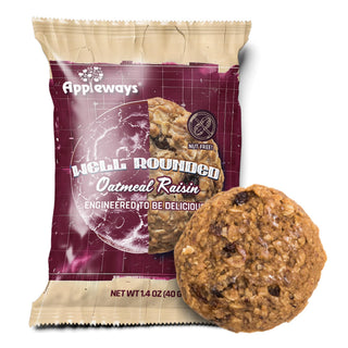 Oatmeal Raisin Cookies Soft Baked by Appleways – 1.4 Ounce (Pack of 160), Pack of 160