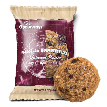 Oatmeal Raisin Cookies Soft Baked by Appleways – 1.4 Ounce (Pack of 160), Pack of 160
