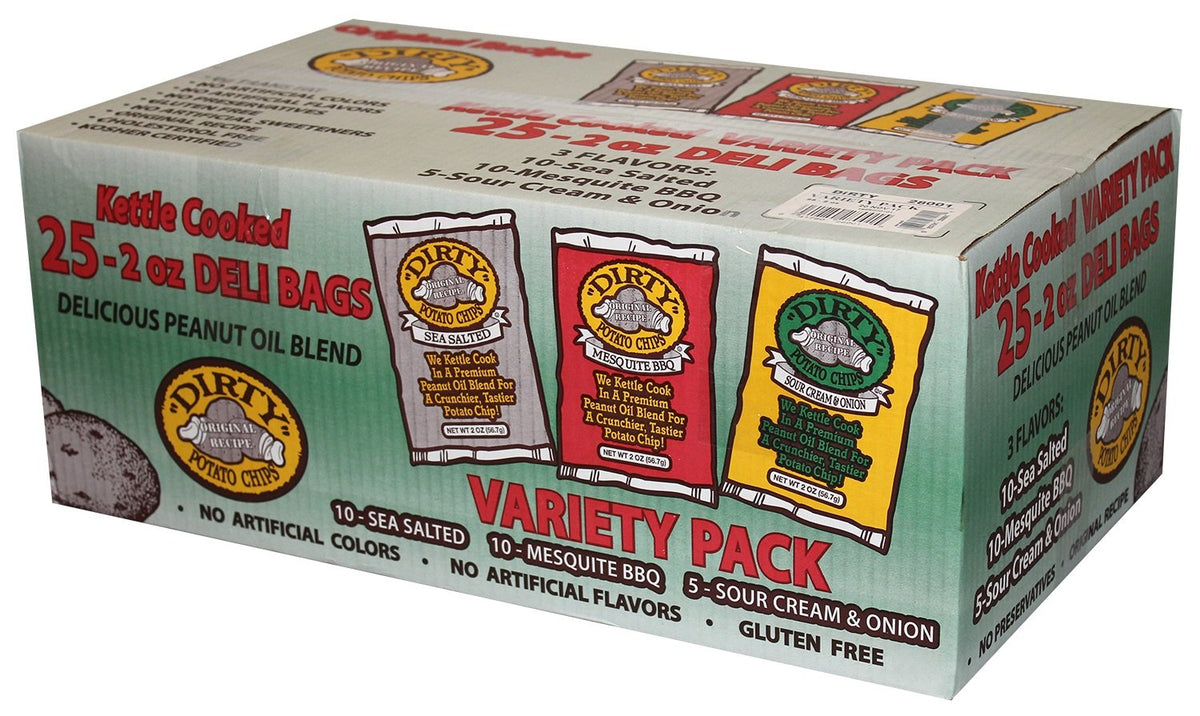 Kettle Potato Chips by Dirty Potato Chips – 1 Count (Pack of 1), Model 00083791280011