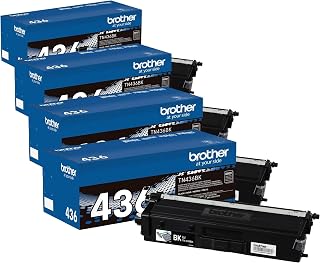 Brother TN436BK Super High Yield Toner-Retail Packaging,Black,(Pack of 4)