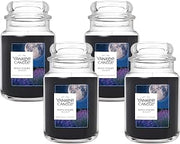 Yankee Candle Mid Summer's Night, Scented Candle, 22oz Large Jar with up to 150 Hour Burn, Giftable (Pack of 4)