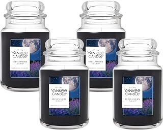Yankee Candle Mid Summer's Night, Scented Candle, 22oz Large Jar with up to 150 Hour Burn, Giftable (Pack of 4)